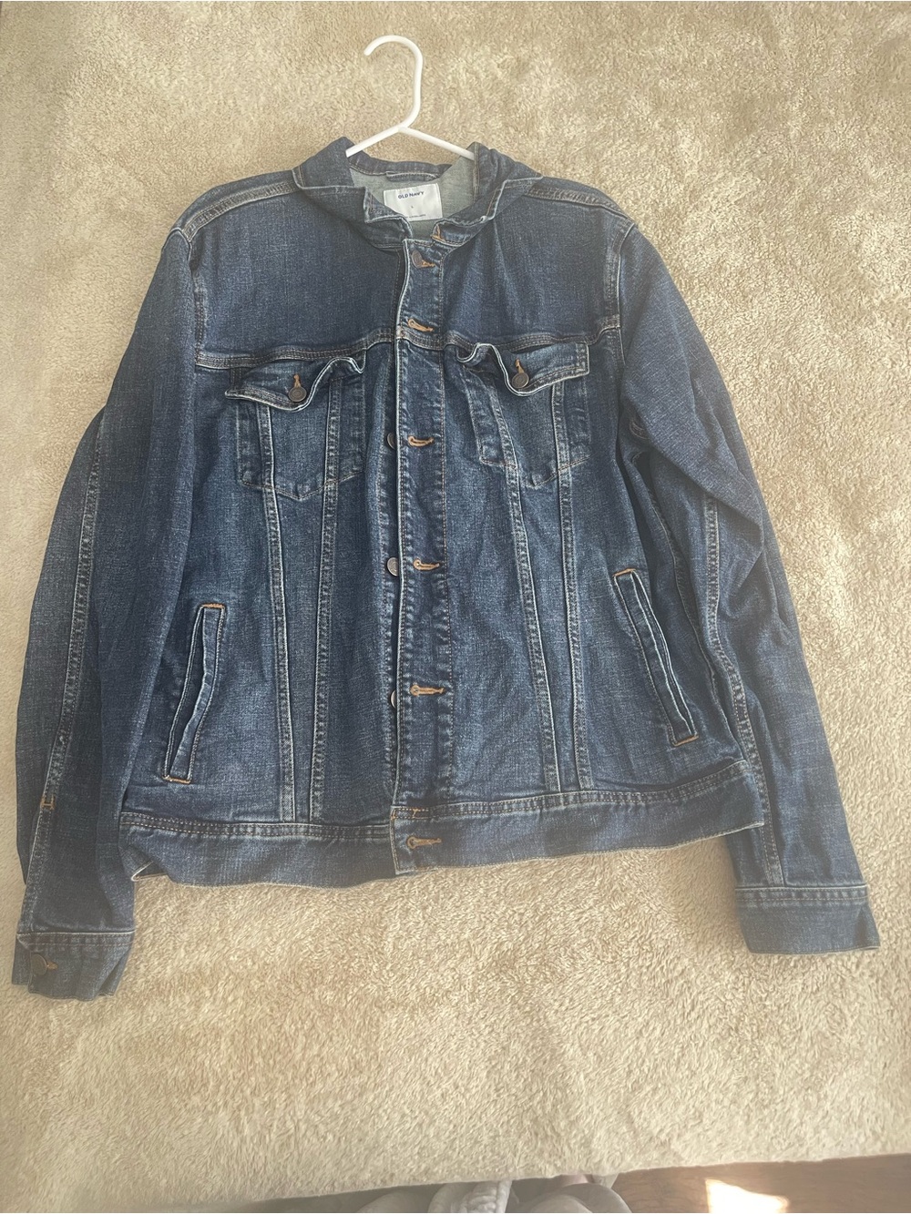 Old Navy Men's Dark Blue Denim Jacket
